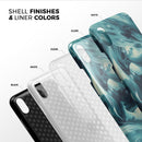 Liquid Abstract Paint Remix V37 - iPhone X Swappable Hybrid Case