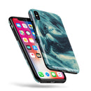 Liquid Abstract Paint Remix V37 - iPhone X Swappable Hybrid Case