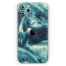 Liquid Abstract Paint Remix V37  - Protective Skin Wrap & Decal – Compatible with iPhone SE to iPhone 17 Pro Max (All Models)
