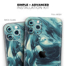 Liquid Abstract Paint Remix V37  - Protective Skin Wrap & Decal – Compatible with iPhone SE to iPhone 17 Pro Max (All Models)