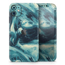 Liquid Abstract Paint Remix V37  - Protective Skin Wrap & Decal – Compatible with iPhone SE to iPhone 17 Pro Max (All Models)