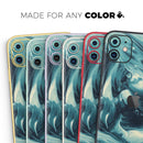 Liquid Abstract Paint Remix V37  - Protective Skin Wrap & Decal – Compatible with iPhone SE to iPhone 17 Pro Max (All Models)
