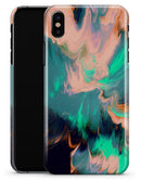 Liquid Abstract Paint Remix V39 - iPhone X Clipit Case