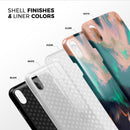 Liquid Abstract Paint Remix V39 - iPhone X Swappable Hybrid Case