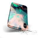 Liquid Abstract Paint Remix V39 - iPhone X Swappable Hybrid Case