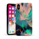 Liquid Abstract Paint Remix V39 - iPhone X Swappable Hybrid Case