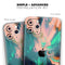 Liquid Abstract Paint Remix V39 - Skin-Kit compatible with the Apple iPhone 13, 13 Pro Max, 13 Mini, 13 Pro, iPhone 12, iPhone 11 (All iPhones Available)