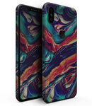 Liquid Abstract Paint Remix V3 - iPhone XS MAX, XS/X, 8/8+, 7/7+, 5/5S/SE Skin-Kit (All iPhones Available)