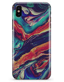 Liquid Abstract Paint Remix V3 - iPhone X Clipit Case