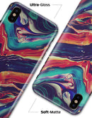 Liquid Abstract Paint Remix V3 - iPhone X Clipit Case