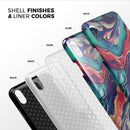 Liquid Abstract Paint Remix V3 - iPhone X Swappable Hybrid Case