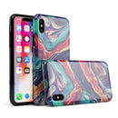 Liquid Abstract Paint Remix V3 - iPhone X Swappable Hybrid Case