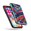 Liquid Abstract Paint Remix V3 - iPhone X Swappable Hybrid Case