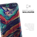 Liquid Abstract Paint Remix V3  - Protective Skin Wrap & Decal – Compatible with iPhone SE to iPhone 17 Pro Max (All Models)