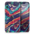 Liquid Abstract Paint Remix V3  - Protective Skin Wrap & Decal – Compatible with iPhone SE to iPhone 17 Pro Max (All Models)