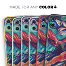 Liquid Abstract Paint Remix V3  - Protective Skin Wrap & Decal – Compatible with iPhone SE to iPhone 17 Pro Max (All Models)