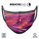 Liquid Abstract Paint Remix V40 - Made in USA Mouth Cover Unisex Anti-Dust Cotton Blend Reusable & Washable Face Mask with Adjustable Sizing for Adult or Child