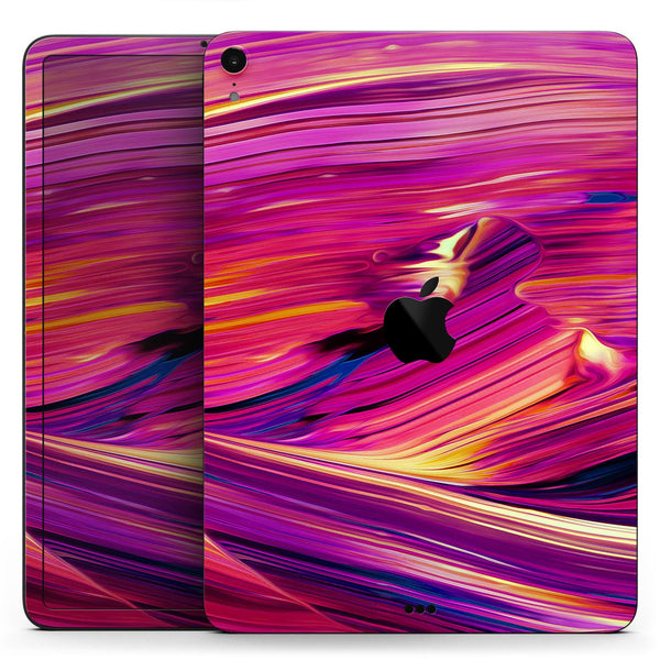 Liquid Abstract Paint Remix V40 - Full Body Skin Decal for the Apple iPad Pro 12.9", 11", 10.5", 9.7", Air or Mini (All Models Available)