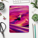 Liquid Abstract Paint Remix V40 - Full Body Skin Decal for the Apple iPad Pro 12.9", 11", 10.5", 9.7", Air or Mini (All Models Available)