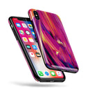 Liquid Abstract Paint Remix V40 - iPhone X Swappable Hybrid Case