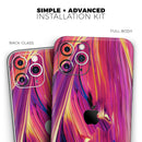 Liquid Abstract Paint Remix V40  - Protective Skin Wrap & Decal – Compatible with iPhone SE to iPhone 17 Pro Max (All Models)