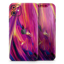 Liquid Abstract Paint Remix V40  - Protective Skin Wrap & Decal – Compatible with iPhone SE to iPhone 17 Pro Max (All Models)