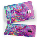 Liquid Abstract Paint Remix V41 - Premium Protective Decal Skin-Kit for the Apple Credit Card