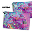 Liquid Abstract Paint Remix V41 - Premium Protective Decal Skin-Kit for the Apple Credit Card