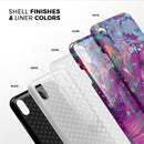 Liquid Abstract Paint Remix V41 - iPhone X Swappable Hybrid Case
