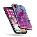 Liquid Abstract Paint Remix V41 - iPhone X Swappable Hybrid Case