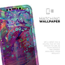 Liquid Abstract Paint Remix V41  - Protective Skin Wrap & Decal – Compatible with iPhone SE to iPhone 17 Pro Max (All Models)