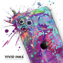 Liquid Abstract Paint Remix V41  - Protective Skin Wrap & Decal – Compatible with iPhone SE to iPhone 17 Pro Max (All Models)