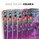 Liquid Abstract Paint Remix V41  - Protective Skin Wrap & Decal – Compatible with iPhone SE to iPhone 17 Pro Max (All Models)