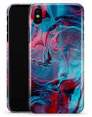 Liquid Abstract Paint Remix V42 - iPhone X Clipit Case