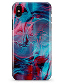 Liquid Abstract Paint Remix V42 - iPhone X Clipit Case