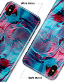 Liquid Abstract Paint Remix V42 - iPhone X Clipit Case