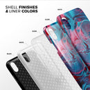 Liquid Abstract Paint Remix V42 - iPhone X Swappable Hybrid Case
