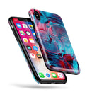 Liquid Abstract Paint Remix V42 - iPhone X Swappable Hybrid Case