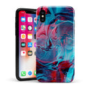 Liquid Abstract Paint Remix V42 - iPhone X Swappable Hybrid Case