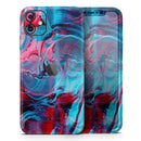 Liquid Abstract Paint Remix V42 - Skin-Kit compatible with the Apple iPhone 13, 13 Pro Max, 13 Mini, 13 Pro, iPhone 12, iPhone 11 (All iPhones Available)