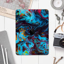 Liquid Abstract Paint Remix V43 - Full Body Skin Decal for the Apple iPad Pro 12.9", 11", 10.5", 9.7", Air or Mini (All Models Available)