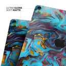 Liquid Abstract Paint Remix V43 - Full Body Skin Decal for the Apple iPad Pro 12.9", 11", 10.5", 9.7", Air or Mini (All Models Available)