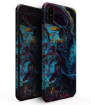 Liquid Abstract Paint Remix V43 - iPhone XS MAX, XS/X, 8/8+, 7/7+, 5/5S/SE Skin-Kit (All iPhones Available)