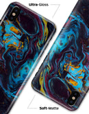Liquid Abstract Paint Remix V43 - iPhone X Clipit Case