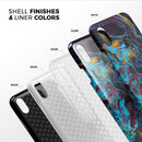Liquid Abstract Paint Remix V43 - iPhone X Swappable Hybrid Case