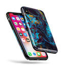 Liquid Abstract Paint Remix V43 - iPhone X Swappable Hybrid Case