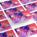 Liquid Abstract Paint Remix V44 - Premium Protective Decal Skin-Kit for the Apple Credit Card