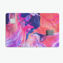 Liquid Abstract Paint Remix V44 - Premium Protective Decal Skin-Kit for the Apple Credit Card