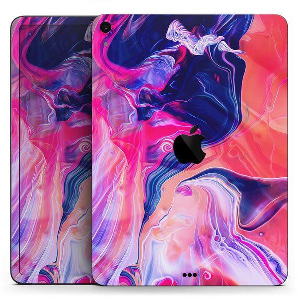 Liquid Abstract Paint Remix V44 - Full Body Skin Decal for the Apple iPad Pro 12.9", 11", 10.5", 9.7", Air or Mini (All Models Available)