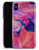 Liquid Abstract Paint Remix V44 - iPhone X Clipit Case
